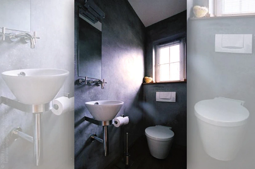 Flie-San · Fliesen Sanitär · Referenz Ortigas • Tiles Sanitation · Reference Ortigas