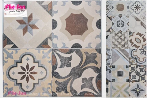 Flie-San · Fliesen Sanitär · Dekorfliese • Tiles Sanitation · Decorative Tile 5218-5220