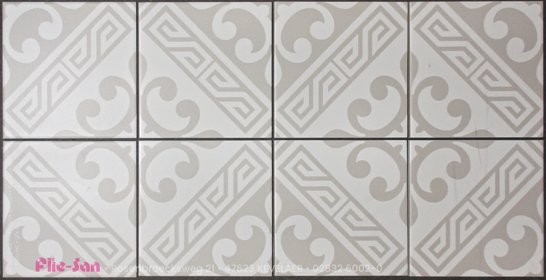 Flie-San · Fliesen Sanitär · Bodenfliese • Tiles Sanitation · Floor Tile 5299