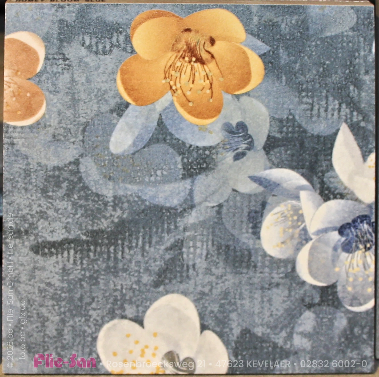 Flie-San · Fliesen Sanitär · Dekorfliese • Tiles Sanitation · Decorative Tile 5390