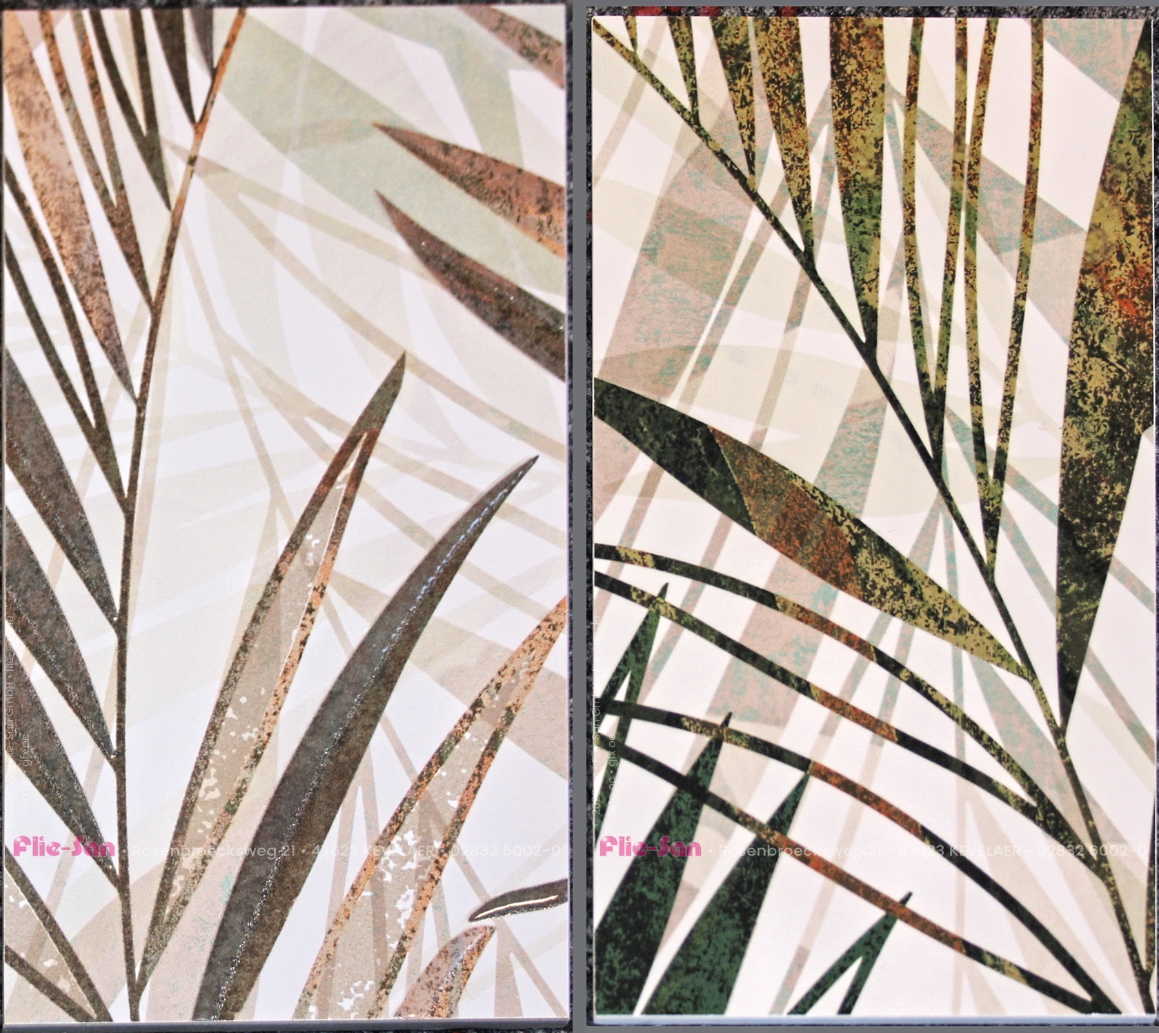 Flie-San · Fliesen Sanitär · Wandfliese • Tiles Sanitation · Wall Tile 5465-5480