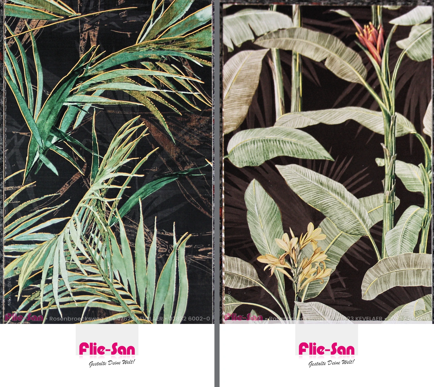 Flie-San · Fliesen Sanitär · Wandfliese • Tiles Sanitation · Wall Tile 5468-5466