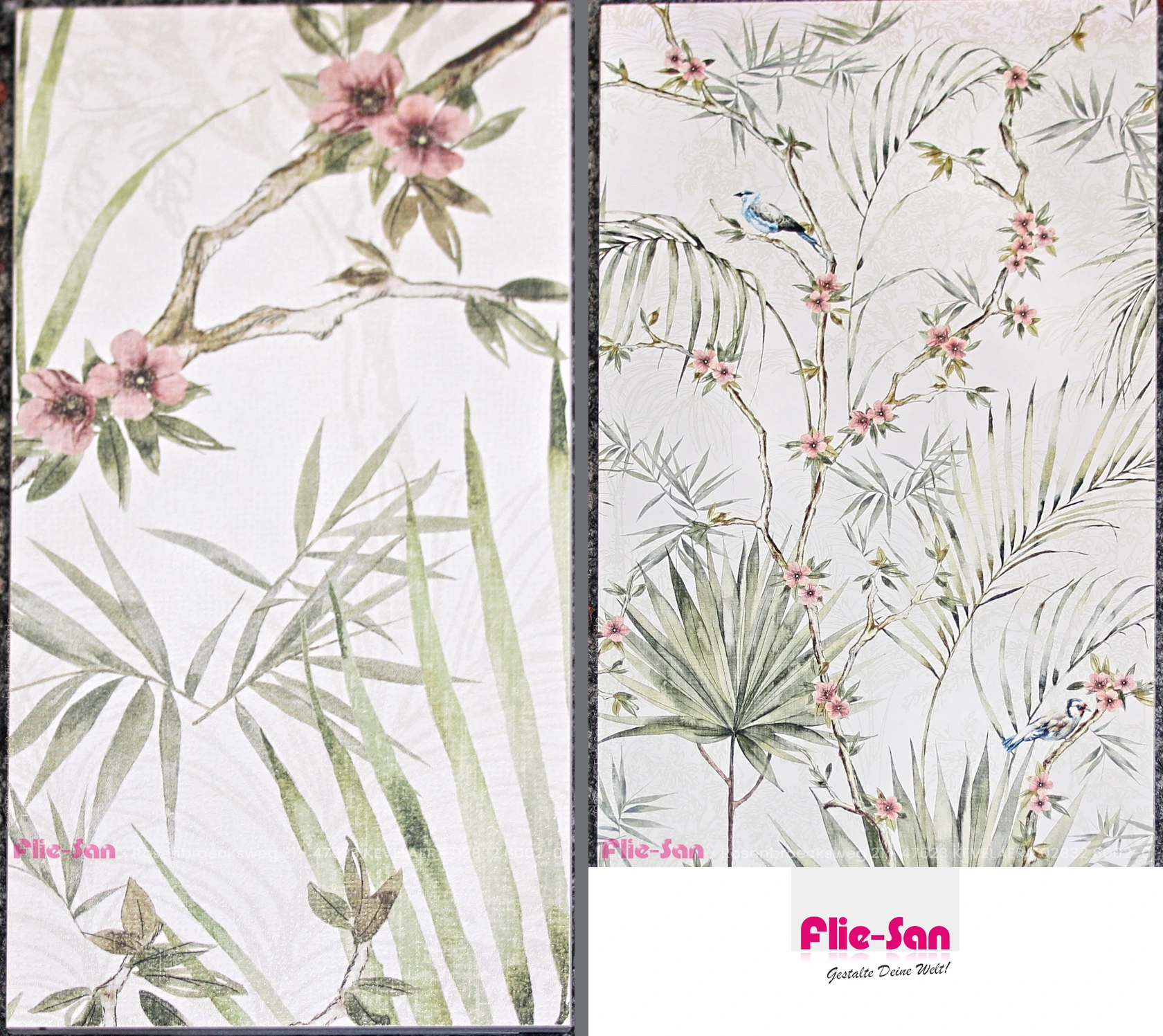 Flie-San · Fliesen Sanitär · Wandfliese • Tiles Sanitation · Wall Tile 5474-5475