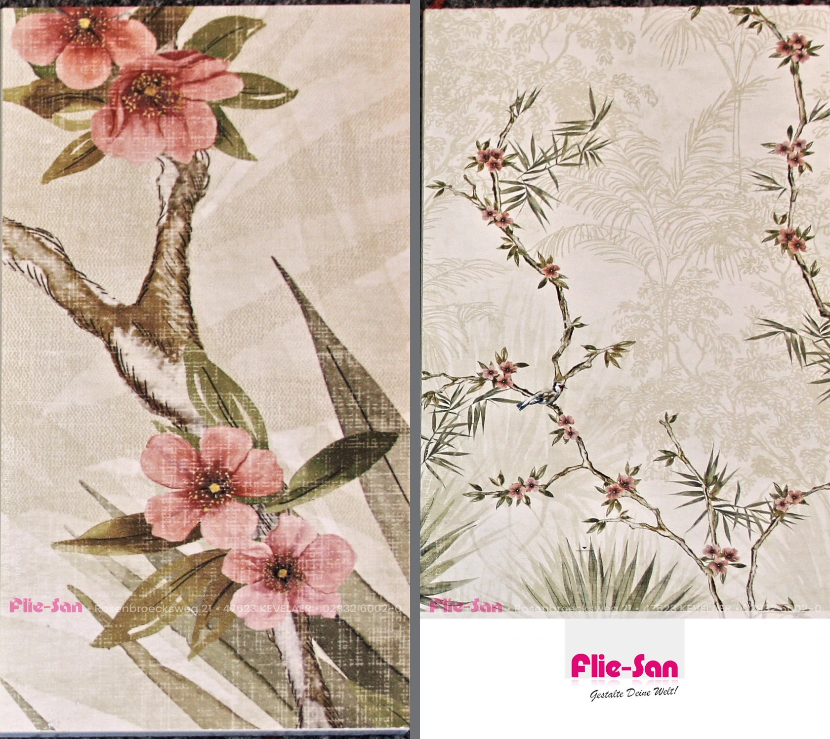 Flie-San · Fliesen Sanitär · Wandfliese • Tiles Sanitation · Wall Tile 5476-5477