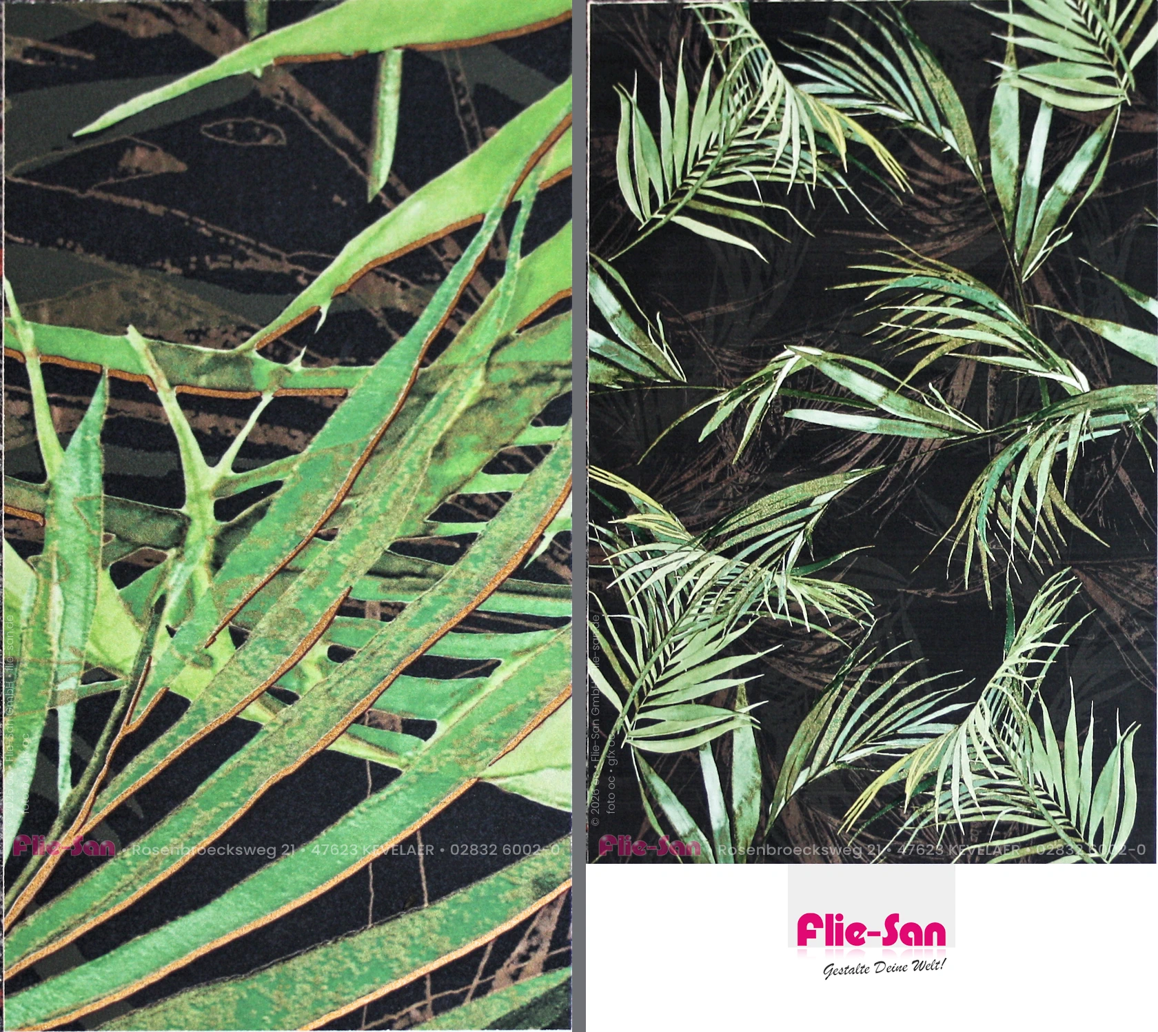 Flie-San · Fliesen Sanitär · Wandfliese • Tiles Sanitation · Wall Tile 5478-5479