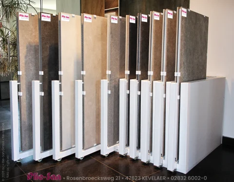 Flie-San · Fliesen Sanitär · Fliesen Display-Ständer • Tiles Sanitation · Tiles Display Stand 5661