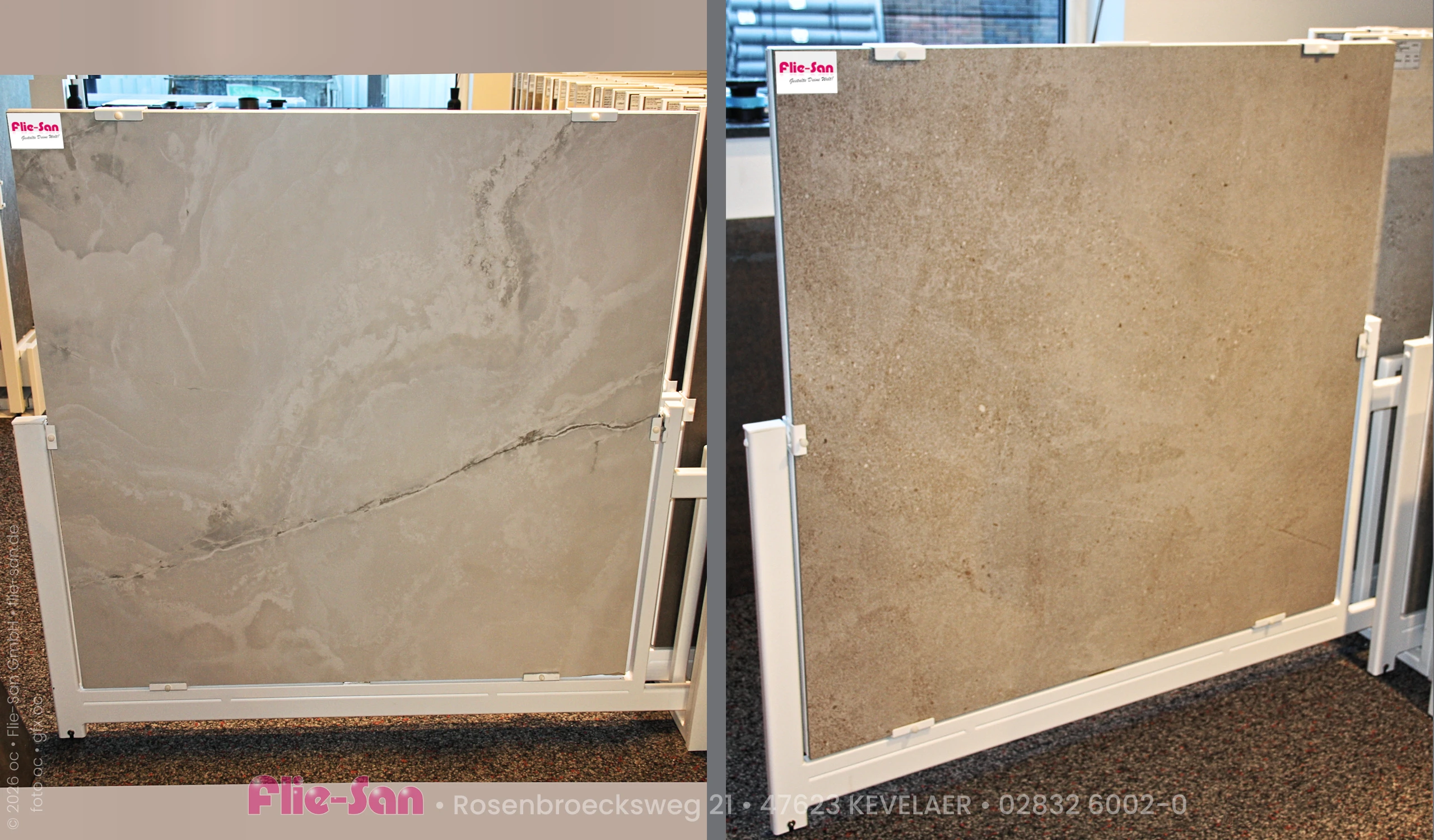 Flie-San · Fliesen Sanitär · Bodenfliesen • Tiles Sanitation · Floor Tiles 5834-5721