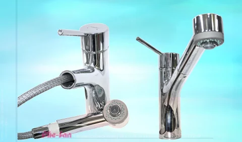 Flie-San · Fliesen Sanitär · Sanitär Armatur • Tiles Sanitation · Sanitary Armature 6162-6158