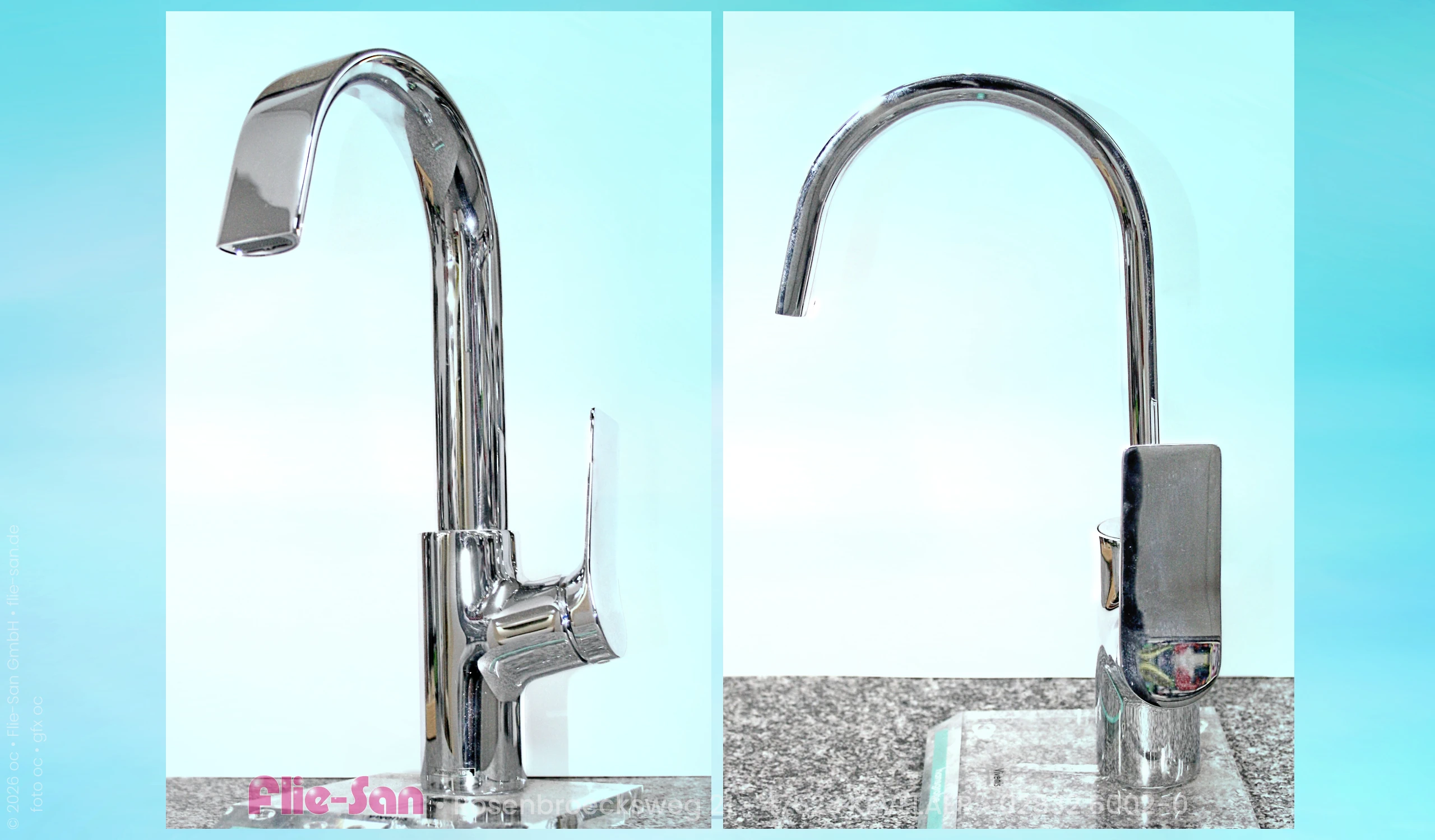 Flie-San · Fliesen Sanitär · Sanitär Armatur • Tiles Sanitation · Sanitary Armature 6179-6183