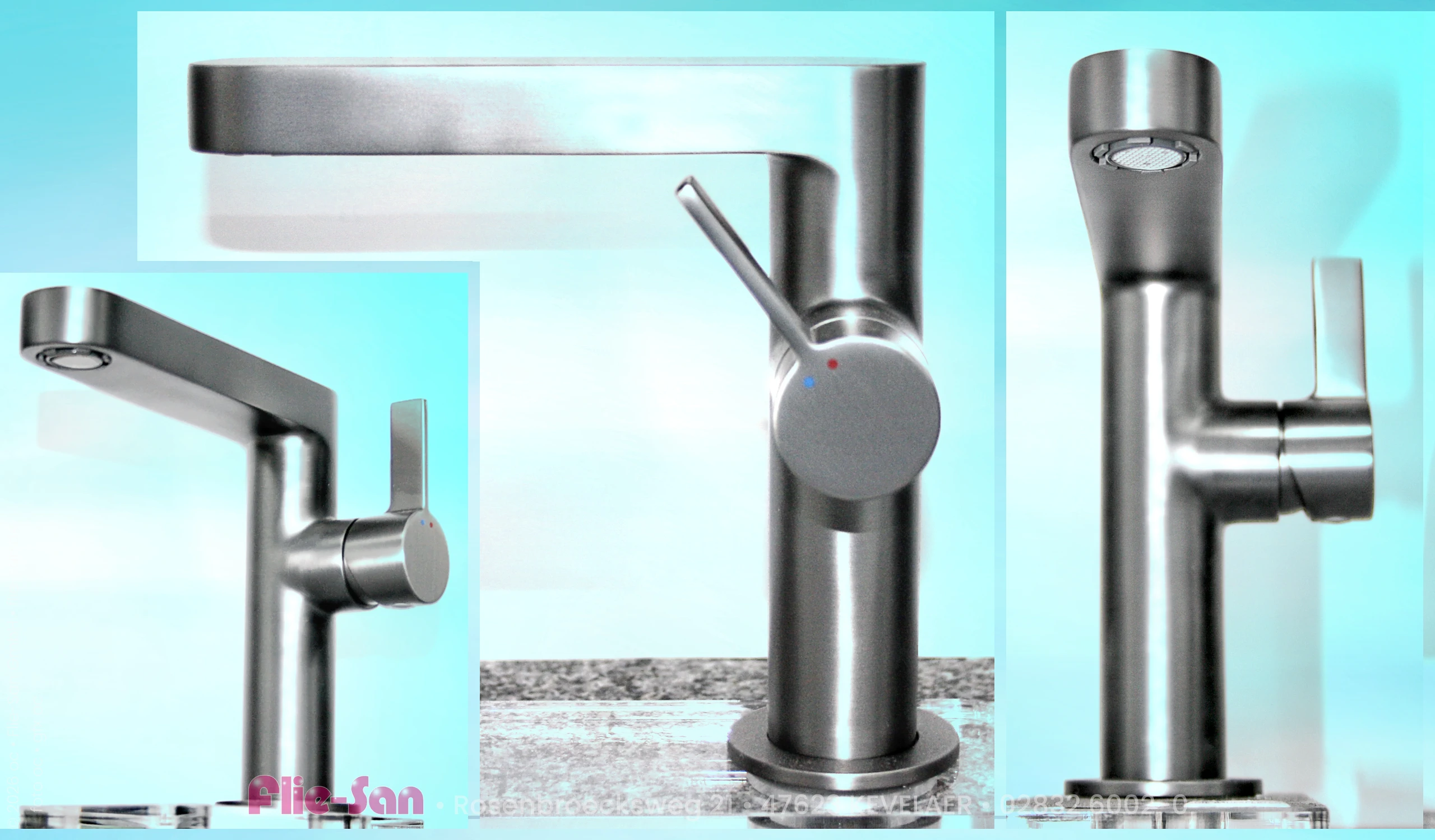 Flie-San · Fliesen Sanitär · Sanitär Armatur • Tiles Sanitation · Sanitary Armature 6207-6211-6282