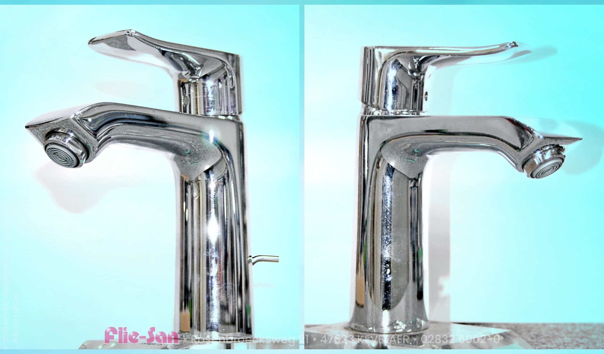 Flie-San · Fliesen Sanitär · Sanitär Armatur • Tiles Sanitation · Sanitary Armature 6223-6226