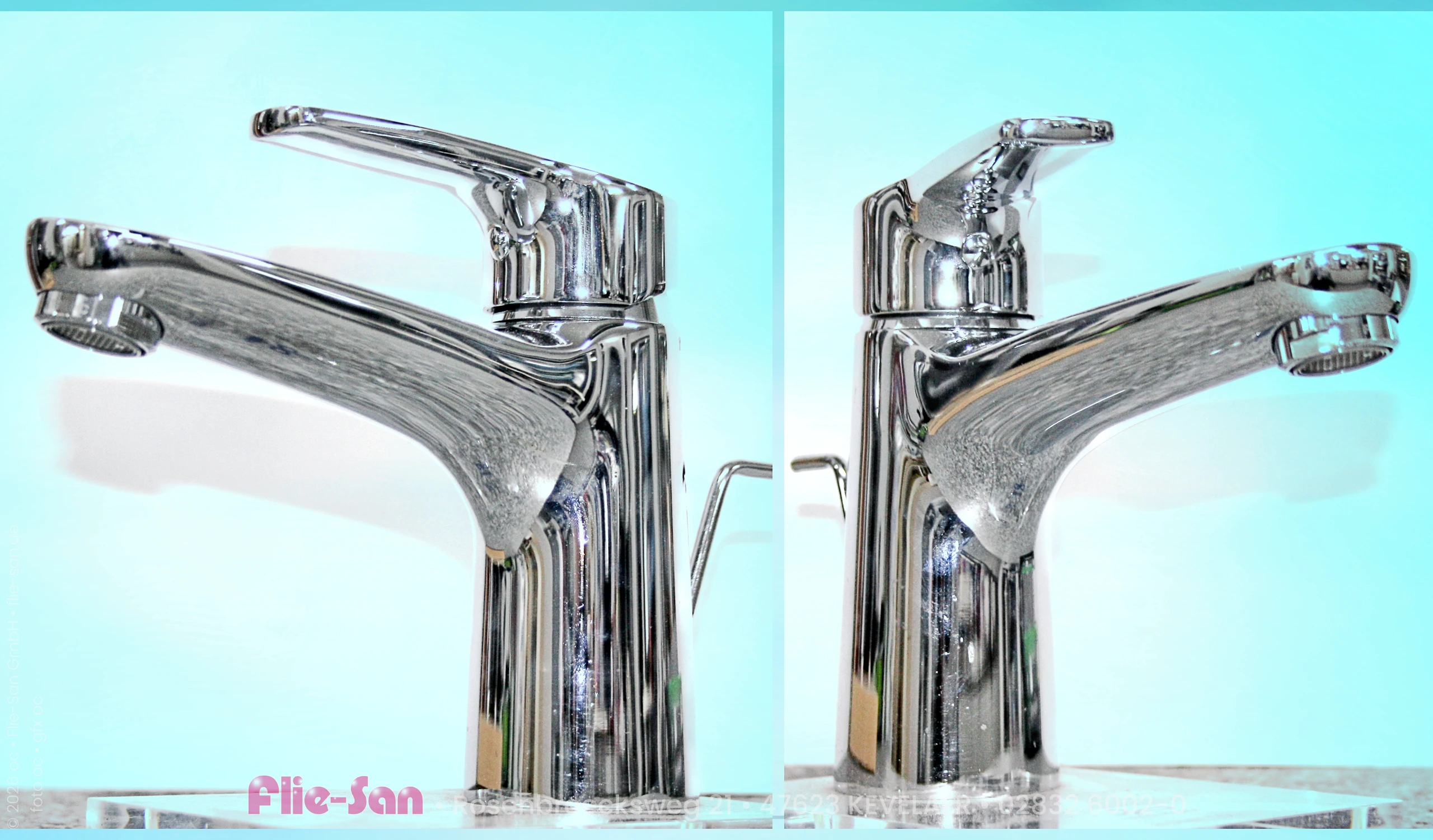 Flie-San · Fliesen Sanitär · Sanitär Armatur • Tiles Sanitation · Sanitary Armature 6241-6244