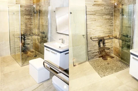 Flie-San · Fliesen Sanitär · barrierefrei praktisch • Tiles Sanitation · barrier-free practical