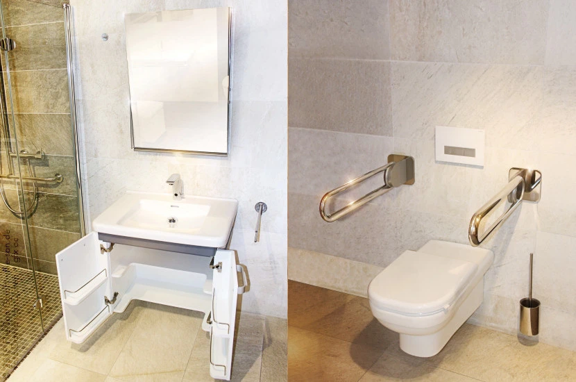 Flie-San · Fliesen Sanitär · barrierefrei praktisch • Tiles Sanitation · barrier-free practical